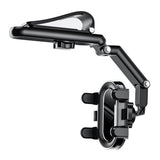 Hecotrax Car Phone Holder Mount Phone Mount for Car Sun Visor Multi-Directional Dual 360 Degree Adjustable Rotation Multi Functional Universal Fixed Bracket(Black)