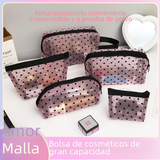 New Ins Heart Velvet Makeup Bag for Girls (Large Capacity)