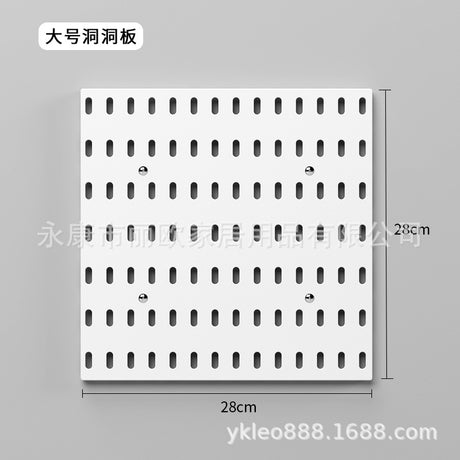Wall-Mounted Storage Rack with Hooks for Home Use