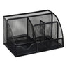 Large Capacity Metal Desktop Organizer - Pen & Document Holder