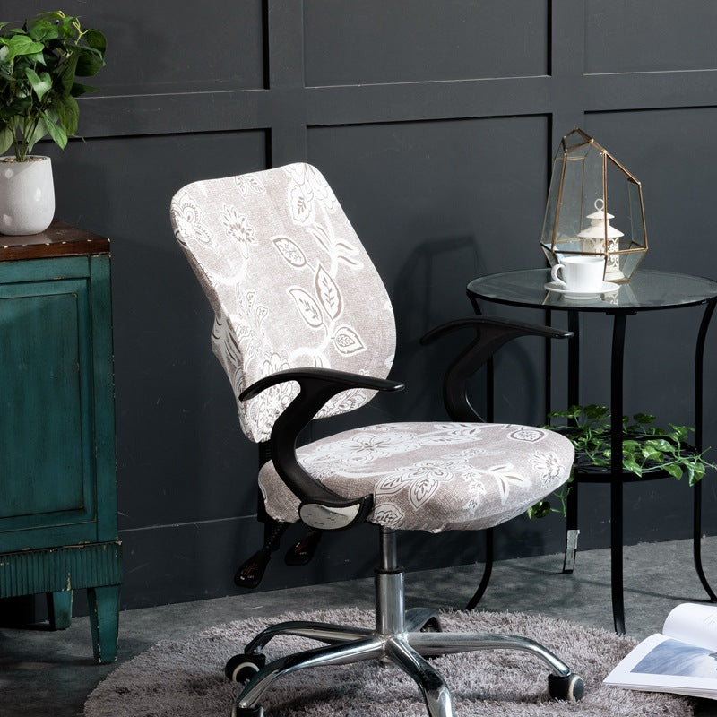 Simple Stretchable Office Chair Cover Set