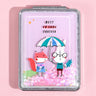Rectangular Flowing Sand Makeup Mirror for Women