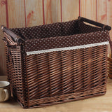 Wicker Storage Basket for Laundry and Toys
