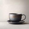 Black Vintage Handmade Ceramic Coffee Mug for Home