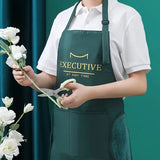 Waterproof Polyester Kitchen Apron for Home Use (28.35"x26.77")