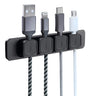 Magnetic Cable Clips Houhaw Strong Adhesive Cord Holder Desktop Accessories Wire Holder Keeper Under Desk Cable Management Hide Phone USB Cable for Home Office Car Office Desk Nightstand 4 Clips(B)