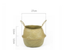 Foldable Natural Sea Grass Storage Basket for Home
