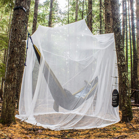 MEKKAPRO Ultra Large Mosquito Net with Carry Bag Bug Netting with 2 Openings | Mosquito Netting for Bed Patio Camping Outdoor & Travel | Mosquito Net for Bed with Carrying Pouch & Hanging Kit