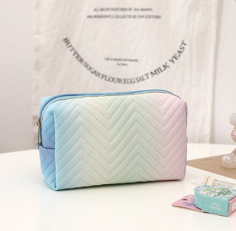 Women's Gradient 3D Cosmetic Organizer Travel Bag