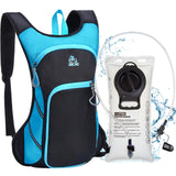 Zacro Hydration Backpack Lightweight Hiking Backpack with 2L TPU Water Bladder Water Backpack for Running Hiking Biking Climbing and Motorcycle Upgraded Leak Proof Hydration Pack for Men & Women