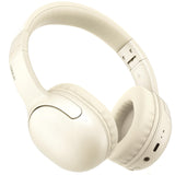 LORELEI B-E5 Kids Bluetooth Headphones Wireless Headphones for Kids Foldable 40H Playtime Bluetooth Headphones with Built-in mic On Ear Headsets for Child/Teens/School/Tablet(Beige White)