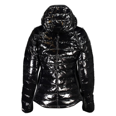 Calvin Klein Jacket with Hood Glossy Black - Women's