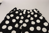 Dolce & Gabbana Polka Dot Silk Mid Waist Pants