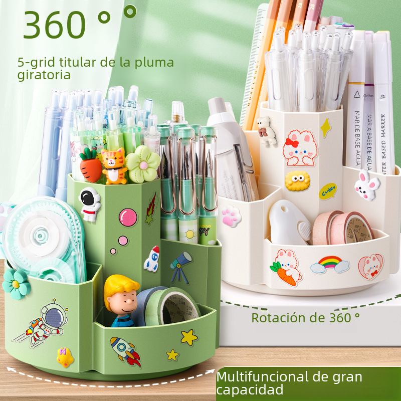 Creative Rotatable Multi-Functional Pen Holder Organizer