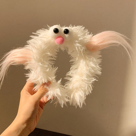 Cute Purple Plush Monster Headband Hair Accessory