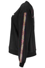 Cavalli Class Black Cotton Women Sweater