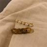 Trendy Pearl Chain Hair Clip Set - Korean Hair Accessories