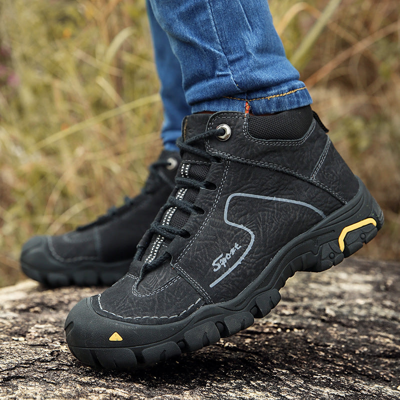 Men's Plus Size Warm Velvet Winter Outdoor Shoes