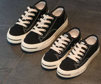 Korean Style Low-Top Cross Strap Canvas Shoes