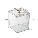 Acrylic Makeup Organizer Box for Cotton Swabs and Pads