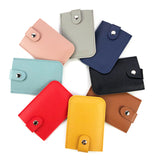 Thick PU Leather Card Holder with Custom Logo, Large Capacity