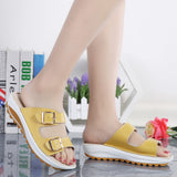 Genuine Leather Thick-Soled Outdoor Sandals