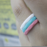 Geometric 3mm Silicone Ring for Outdoor Sports