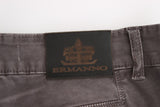 Ermanno Scervino Chic Gray Slim Leg Jeans - Elegance Meets Comfort