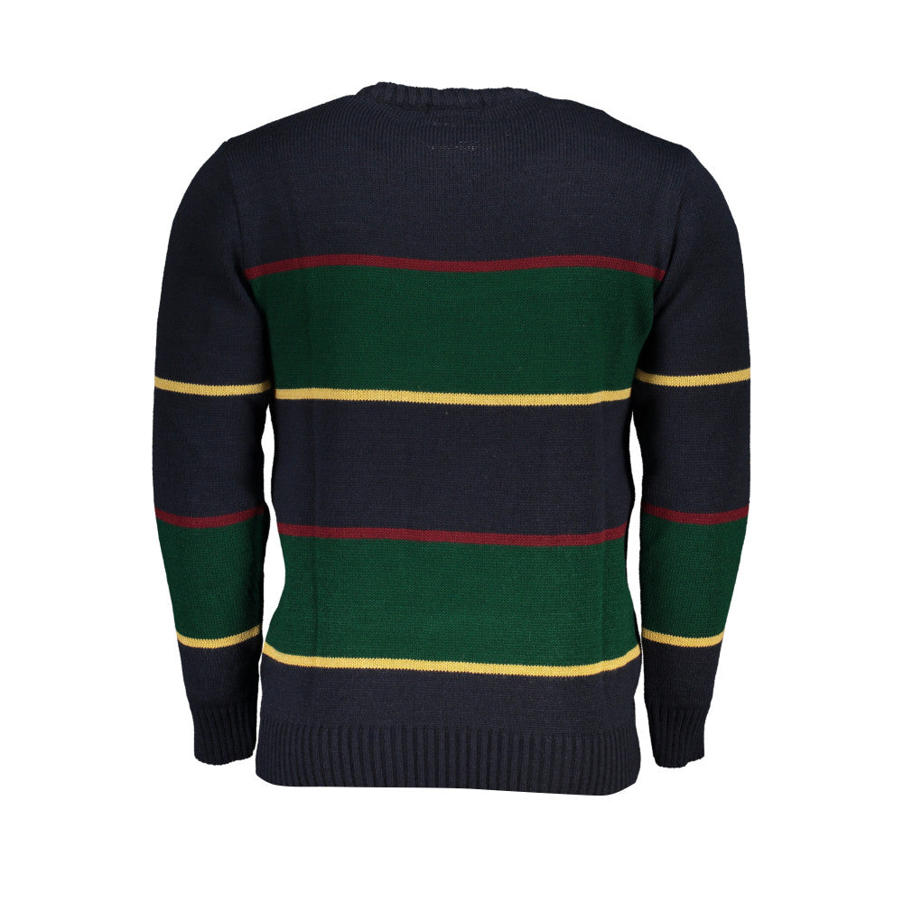 U.S. Grand Polo Sweater Navy Blue/Green - Men's