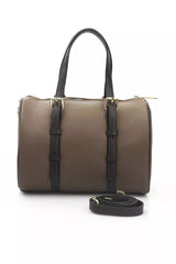 La Martina Brown Calfskin Messenger Bag