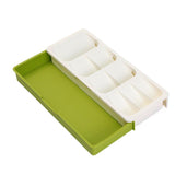 Retractable Knife and Fork Storage Box with Compartments