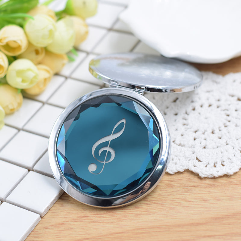 Creative Music Note Makeup Mirror for Girls
