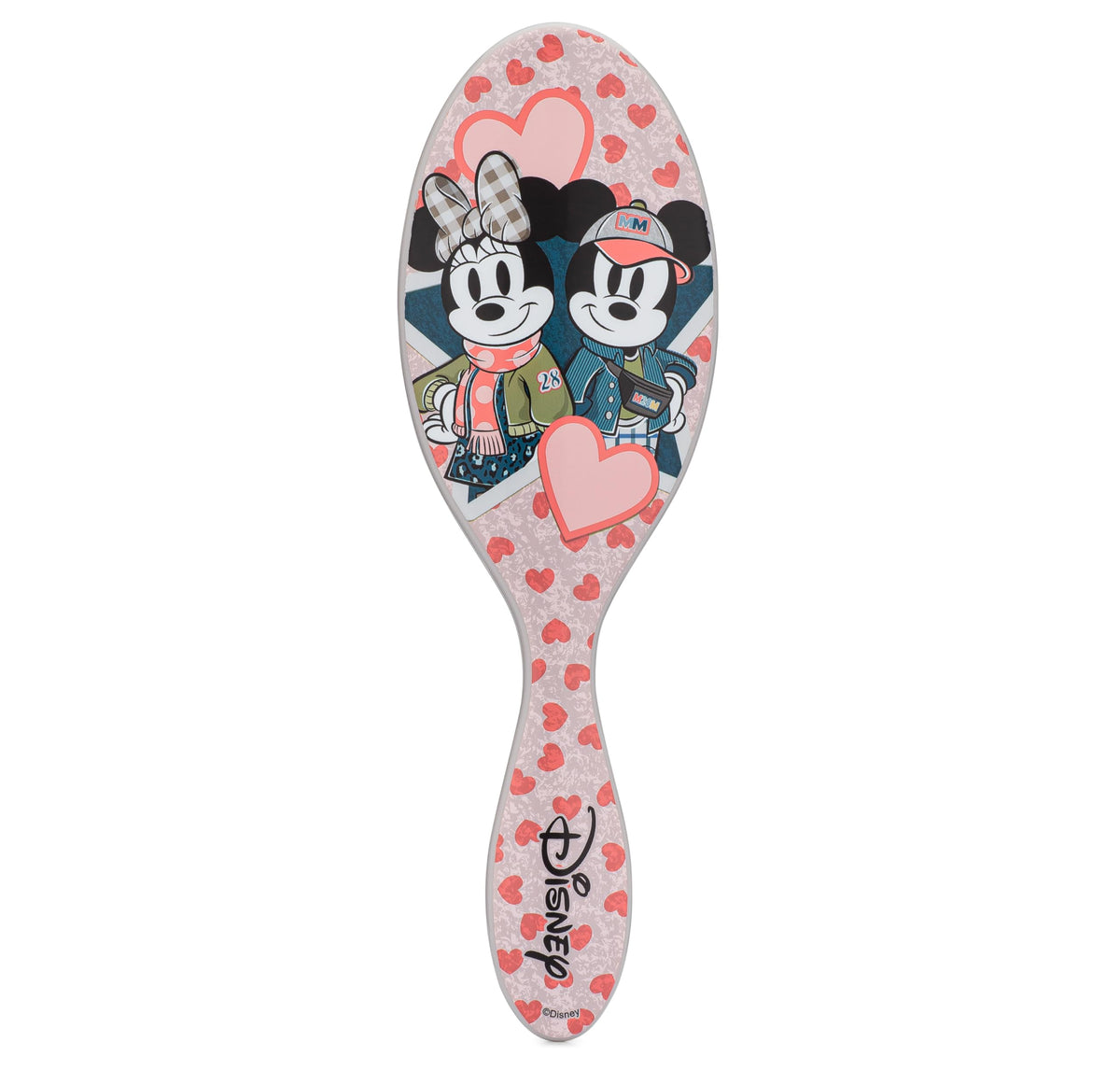 Wet Brush Original Detangler Hair Brush Mickey & Minnie (Disney Love) - Ultra-Soft IntelliFlex Bristles - Detangling Brush Glides Through Tangles (Wet Dry & Damaged Hair) - Women & Men