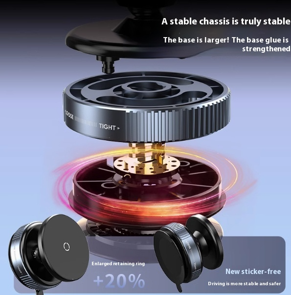 Vacuum Suction Car Phone Holder – Secure & Adjustable Dashboard Mount
