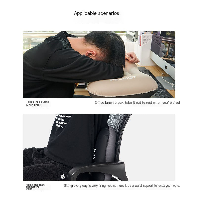 Portable Inflatable Camping Neck Pillow for Travel
