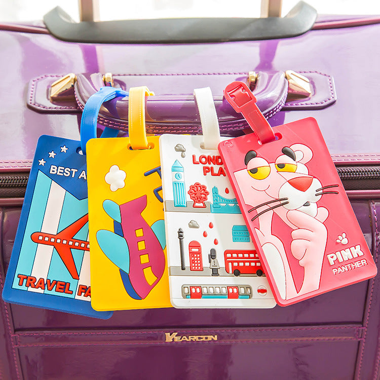 Creative Cartoon Silicone Luggage Tag for Suitcases