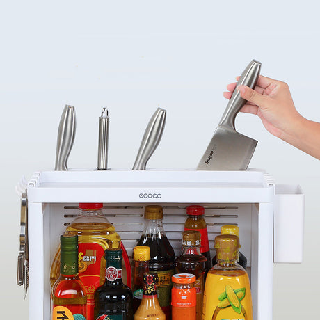 2-Tier Kitchen Storage Rack for Utensils and Spices