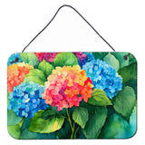 Hydrangeas in Watercolor Wall or Door Hanging Prints