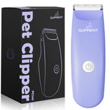 SUPRENT Pet Grooming Clippers for Matted Hair Cat Low Noise Hair Trimmer Kit for Long Fur Waterproof Portable USB Rechargeable Professional Pet Grooming Supplies Cordless Shaver for Small Dog Pets