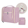 POCDUORG Hanging Travel Toiletry Bag Cosmetic Makeup Organizer for Women and Men - Portable Toiletries Kit for Camping Gym and Home (Blush Pink Large)
