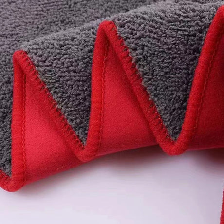 Double-Sided Coral Fleece Car Wash Towel for Cleaning