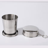 Stainless Steel Camping Folding Water Bottle & Cup