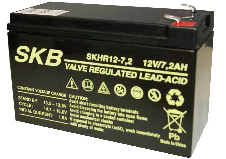 SKB Lead Acid Battery 12V 7.2AH 186W SK12-7.2HR