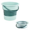 Small Collapsible Bucket 1.3 Gallon (5L) Used for House Cleaning Bucket Camping Bucket Car wash Bucket Ice Bucketetc Multiuse Water Bucket - Lightweight and Portable (Light Green)