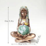 Millyear Mother Earth Resin Ornament for Home Decor