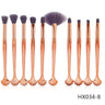10-Piece Shell Makeup Brush Set - Beauty Tools
