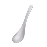iBasingo Titanium Spoon with Big Bowl Ultralight Durable for Outdoor Camping Picnic BBQ Eating Soup Spoon Flatware Utensils 14cm Ti1030T 1 PC
