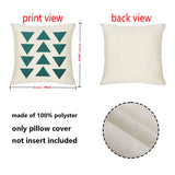 Geometric Print Throw Pillow Case for Home Decor