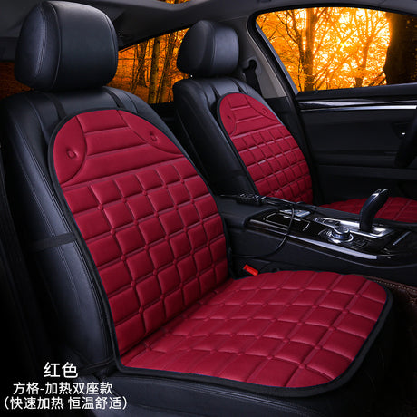 Heated Square Car Seat Cushion for Winter Decor