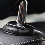 4pcs Car Seat Headrest Hook Hanger Organizer (Black)